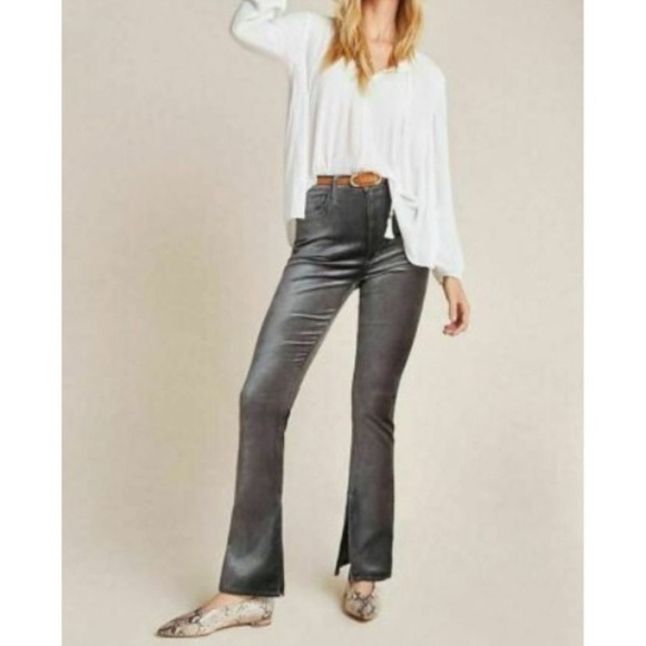 Citizens Of Humanity Charcoal Velvet Georgia Bootcut Flare Pants - Picture 2 of 16